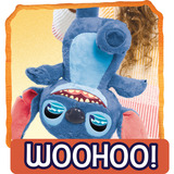 Just Play Disney Stitch - Many Moods Stitch, Peluche animali Personaggio, 3 anno/i, Interattivo, Sonoro, Stilo AA