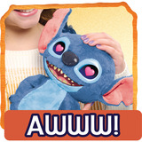 Just Play Disney Stitch - Many Moods Stitch, Peluche animali Personaggio, 3 anno/i, Interattivo, Sonoro, Stilo AA