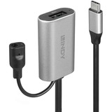 Lindy 43270 cavo USB USB 3.2 Gen 1 (3.1 Gen 1) 5 m USB C USB A Argento, Cavo di prolunga Nero, 5 m, USB C, USB A, USB 3.2 Gen 1 (3.1 Gen 1), Argento