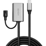 Lindy 43270 cavo USB USB 3.2 Gen 1 (3.1 Gen 1) 5 m USB C USB A Argento, Cavo di prolunga Nero, 5 m, USB C, USB A, USB 3.2 Gen 1 (3.1 Gen 1), Argento