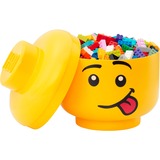 Room Copenhagen LEGO Testa Portaoggetti "Silly", grande, Scatola di immagazzinaggio giallo