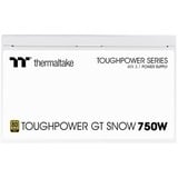 Thermaltake Toughpower GT Snow 750W, Alimentatore PC bianco