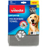 Vileda Asciugamano in microfibra Pet Pro M grigio