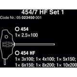 Wera 454/7 HF Set 1, Cacciavite Nero/Verde, 1,12 kg