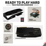XFX Radeon RX 9060 XT Mercury OC, Scheda grafica Nero