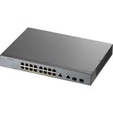 Zyxel GS1350-18HP-EU0101F switch di rete Gestito L2 Gigabit Ethernet (10/100/1000) Supporto Power over Ethernet (PoE) Grigio, Interruttore Gestito, L2, Gigabit Ethernet (10/100/1000), Supporto Power over Ethernet (PoE), Montaggio rack