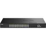 D-Link DGS-1530-28P/E switch di rete Gestito L2 Gigabit Ethernet (10/100/1000) Supporto Power over Ethernet (PoE) Nero, Interruttore Nero, Gestito, L2, Gigabit Ethernet (10/100/1000), Full duplex, Supporto Power over Ethernet (PoE), Montaggio rack