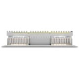 DeLOCK 66877 pezzo di pannello 1U, Patch Panel grigio, Grigio, Metallo, 1U, 482,6 mm, 100 mm, 44,5 mm