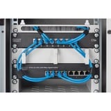 Digitus Switch Gigabit 8 porte 10'', Interruttore Non gestito, Gigabit Ethernet (10/100/1000), Full duplex, Montaggio rack