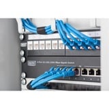 Digitus Switch Gigabit 8 porte 10'', Interruttore Non gestito, Gigabit Ethernet (10/100/1000), Full duplex, Montaggio rack