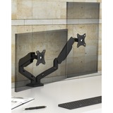 ICY BOX IB-MS204-T 81,3 cm (32") Scrivania Grigio, Argento, Base per monitor Nero, Morsetto/occhiello, 18 kg, 81,3 cm (32"), 100 x 100 mm, Regolazione altezza, Grigio, Argento
