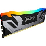 Kingston FURY FURY 24GB 8400MT/s DDR5 CL40 CUDIMM Renegade RGB Silver XMP, Memoria argento/Nero, 24 GB, 1 x 24 GB, DDR5, 288-pin DIMM