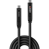 Lindy Cavo ibrido USB 3.2 Gen 2 e DP 1.4 Tipo C, Cavo di prolunga Nero