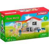 Schleich Studio veterinario con animali domestici, Gioco figura Farm, Farm animals / farm toys, 3 anno/i, Multicolore