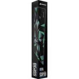 Sharkoon SKILLER SGP30 Tappetino per mouse per gioco da computer Nero, Verde, Grigio, Gioco mouse pad Nero/verde chiaro, Nero, Verde, Grigio, Fantasia, Gomma, Tessile, Barra appoggiaferro antiscivolo, Tappetino per mouse per gioco da computer