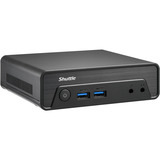 Shuttle Nano PC NE10N PC con dimensioni 0,6 l Nero N100 Intel SoC, Barebone Nero, PC con dimensioni 0,6 l, Mini PC barebone, Intel SoC, DDR4-SDRAM, PCI Express, SATA, 65 W