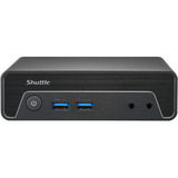 Shuttle Nano PC NE10N PC con dimensioni 0,6 l Nero N100 Intel SoC, Barebone Nero, PC con dimensioni 0,6 l, Mini PC barebone, Intel SoC, DDR4-SDRAM, PCI Express, SATA, 65 W