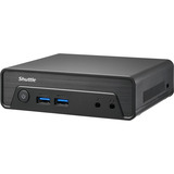 Shuttle Nano PC NE10N PC con dimensioni 0,6 l Nero N100 Intel SoC, Barebone Nero, PC con dimensioni 0,6 l, Mini PC barebone, Intel SoC, DDR4-SDRAM, PCI Express, SATA, 65 W