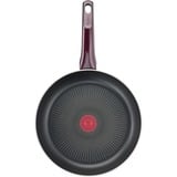 Tefal Resist Intense D52202 Padella Multiuso Rotondo Rotondo, Padella Multiuso, Nero, Rosso, Titanio, 175 °C, Alluminio