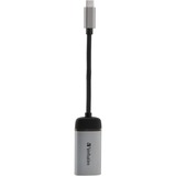 Verbatim 49143 cavo e adattatore video 0,1 m USB tipo-C HDMI Nero, Argento argento/Nero, 0,1 m, USB tipo-C, HDMI, Maschio, Femmina, Dritto