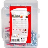 fischer Scatola per trasloco DUOPOWER 6,8, Tassello grigio chiaro/Rosso
