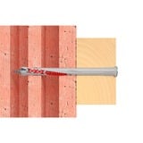 fischer Tassello a gambo lungo DuoXpand 10x80 T grigio chiaro/Rosso