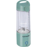 nutribullet Frullatore portatile NBP003LBL, Mixer stand celeste, Ricaricabile USB-C, Smoothie Maker, Azzurro (NBP003LBL), Frullatore per sportivi, 0,475 L, Funzione PULSE, Tritaghiaccio, Blu