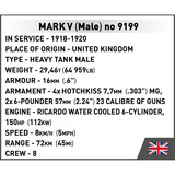 COBI Mark V (Male) no 9199, Giochi di costruzione 
