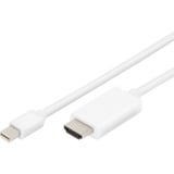 Digitus Cavo adattatore mini DisplayPort > HDMI 4K bianco