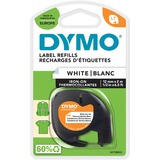 Dymo LetraTag "Iron-On" etichette per tessuti autoadesiva | rotolo da 12 mm x 2 m | stampa nera su bianco | LT etichette lavaggio per etichettatrice LetraTag | 1 pezzo, Nastro di scrittura Nero su bianco, Nylon, Belgio, DYMO, LetraTag 100T, LetraTag 100H, 1,2 cm