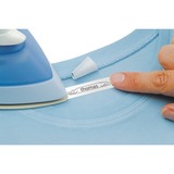 Dymo LetraTag "Iron-On" etichette per tessuti autoadesiva | rotolo da 12 mm x 2 m | stampa nera su bianco | LT etichette lavaggio per etichettatrice LetraTag | 1 pezzo, Nastro di scrittura Nero su bianco, Nylon, Belgio, DYMO, LetraTag 100T, LetraTag 100H, 1,2 cm