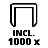 EINHELL 4257880 chiodatrice e pistola pinzatrice, Graffatrice rosso/Nero, 6 mm, 1,4 cm, Ioni di Litio, 1300 Ah, 3,6 V, 890 g