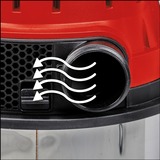 EINHELL TE-VC 2025 SACL, Aspira bagnato / asciutto rosso/in acciaio inox