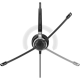 EPOS | Sennheiser IMPACT SC 660 USB ML Auricolare Cablato A Padiglione Musica e Chiamate USB tipo A Nero, Argento, Headset Nero, Cablato, Musica e Chiamate, 50 - 18000 Hz, 95 g, Auricolare, Nero, Argento