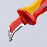 KNIPEX Coltello spelafili VDE rosso/Giallo