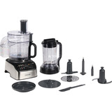 Kenwood MultiPro OneTouch robot da cucina 1000 W 3 L Nero, Acciaio inox Bilance incorporate argento/Nero, 3 L, Nero, Acciaio inox, Pulsanti, 1,5 L, Plastica, Plastica