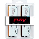 Kingston FURY FURY Beast 32GB 6800MT/s DDR5 CL34 DIMM (Kit da 2 moduli) White RGB EXPO, Memoria bianco, 32 GB, 2 x 16 GB, DDR5, 288-pin DIMM, Bianco
