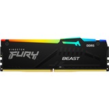 Kingston FURY FURY Beast 32 GB 5600 MT/s DDR5 CL40 DIMM RGB, Memoria Nero, 32 GB, 1 x 32 GB, DDR5, 288-pin DIMM