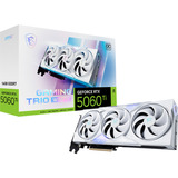 MSI GAMING GeForce RTX 5060 TI 16G TRIO OC WHITE NVIDIA 16 GB GDDR7, Scheda grafica GeForce RTX 5060 Ti, 16 GB, GDDR7, 128 bit, 7680 x 4320 Pixel, PCI Express x16 5.0