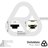 Thermal Grizzly DeltaMate Plug, Connessione Nero