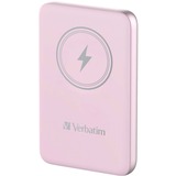 Verbatim Charge 'n' Go Polimeri di litio (LiPo) 10000 mAh Carica wireless Rosa, Powerbank  rosa, 10000 mAh, Polimeri di litio (LiPo), Quick Charge 3.0, Carica wireless, Rosa