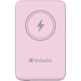 Verbatim Charge 'n' Go Polimeri di litio (LiPo) 10000 mAh Carica wireless Rosa, Powerbank  rosa, 10000 mAh, Polimeri di litio (LiPo), Quick Charge 3.0, Carica wireless, Rosa