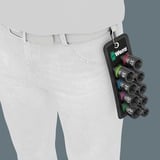 Wera 05004580001 bussola e set di bussole, chiave combinata   Nero, Set di bussole, 1/2", Metrico, 9 testina/e, 13,14,15,16,17,18,19,20,21 mm, 230 mm