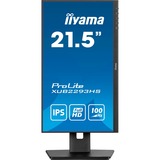 iiyama ProLite XUB2293HS-B6 Monitor PC 54,6 cm (21.5") 1920 x 1080 Pixel Full HD LED Nero, Monitor LED Nero (opaco), 54,6 cm (21.5"), 1920 x 1080 Pixel, Full HD, LED, 1 ms, Nero