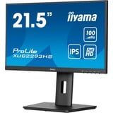 iiyama ProLite XUB2293HS-B6 Monitor PC 54,6 cm (21.5") 1920 x 1080 Pixel Full HD LED Nero, Monitor LED Nero (opaco), 54,6 cm (21.5"), 1920 x 1080 Pixel, Full HD, LED, 1 ms, Nero