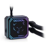 Alphacool 11996 parte e accessorio del sistema di raffreddamento del computer Serbatoio, Raffreddamento ad acqua Nero, Serbatoio, Acrilico, Ottone, Rame, Nichel, Acciaio inossidabile, Nero, LGA 1150 (Socket H3), LGA 1151 (Socket H4), LGA 1155 (Socket H2), LGA 1200 (Socket H5), LGA 1700,..., 4 piedini, 1/4"