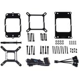 Alphacool 11996 parte e accessorio del sistema di raffreddamento del computer Serbatoio, Raffreddamento ad acqua Nero, Serbatoio, Acrilico, Ottone, Rame, Nichel, Acciaio inossidabile, Nero, LGA 1150 (Socket H3), LGA 1151 (Socket H4), LGA 1155 (Socket H2), LGA 1200 (Socket H5), LGA 1700,..., 4 piedini, 1/4"