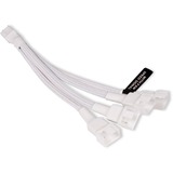 Alphacool Splitter cavo a Y 4 pin a 4x 4 pin PWM, 15 cm bianco