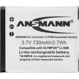 Ansmann A-OLY LI 50 B Ioni di Litio 770 mAh, Batteria fotocamera 770 mAh, 3,7 V, Ioni di Litio