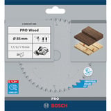 Bosch 2 608 837 666 lama circolare 8,5 cm 1 pz, Lama per sega Legno, 8,5 cm, 1,5 cm, 0,7 mm, 18000 Giri/min, 1,1 mm